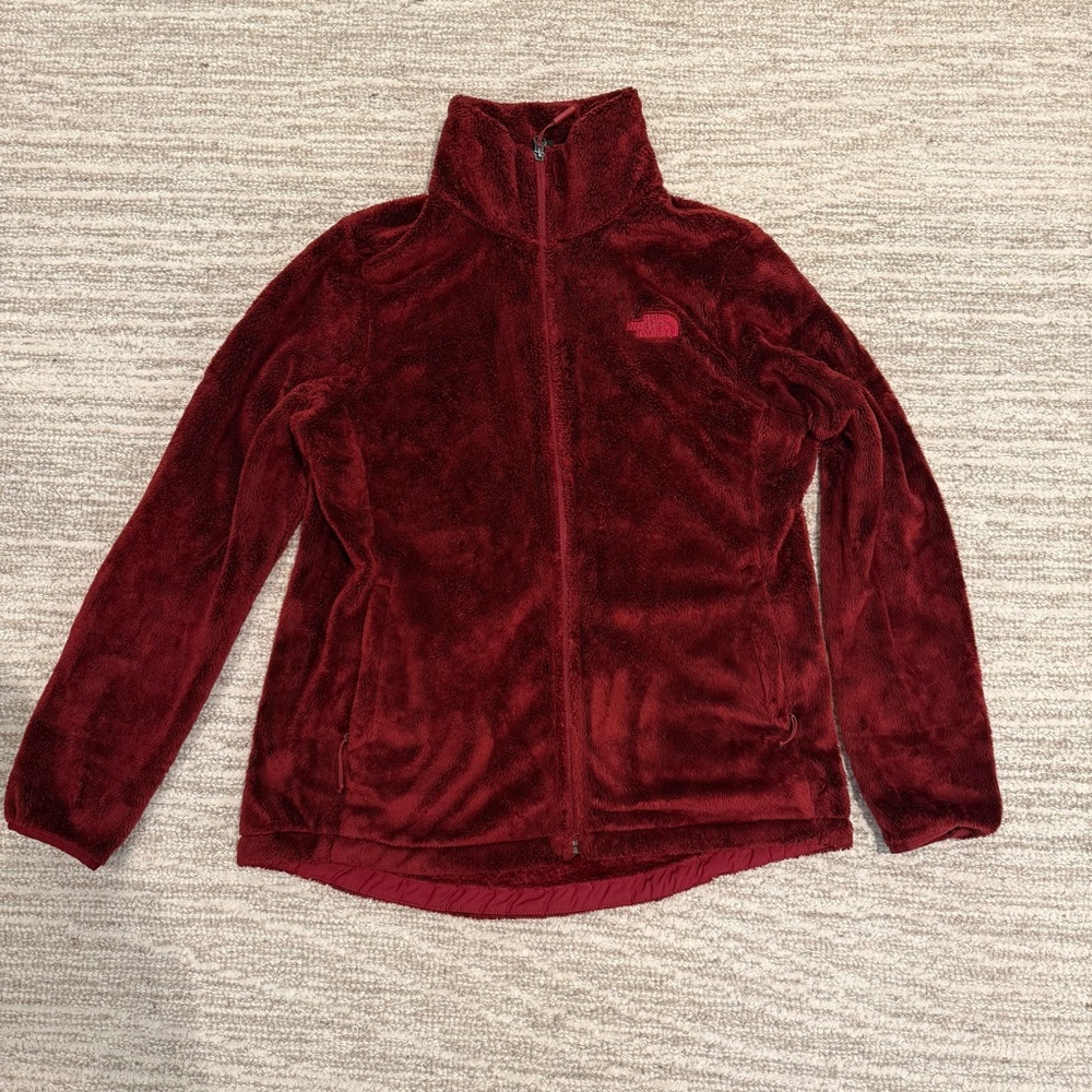 The North Face Burgundy Fleece Jacket